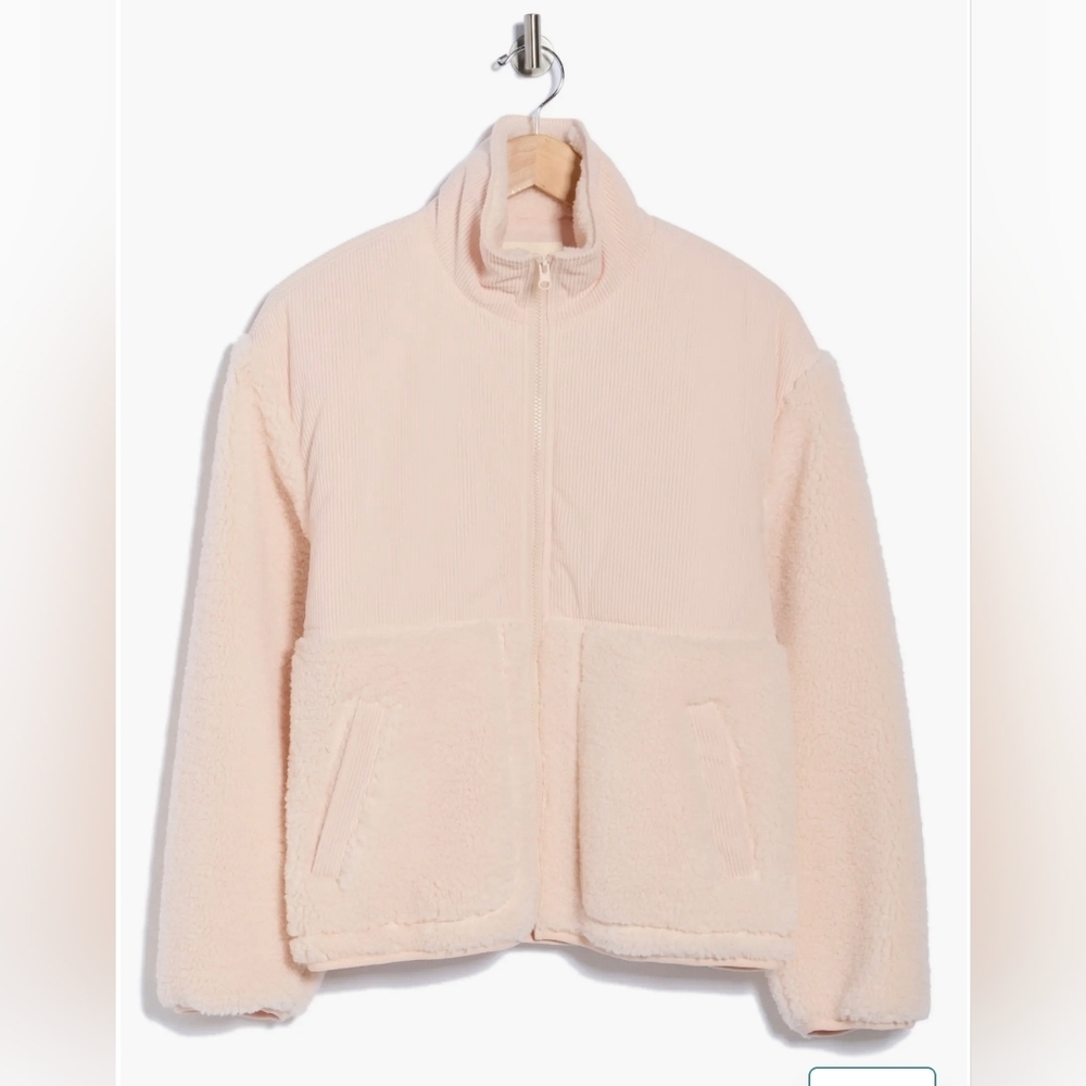 Women's Pink Sherpa Thread & Supply Zip-Up Jacket